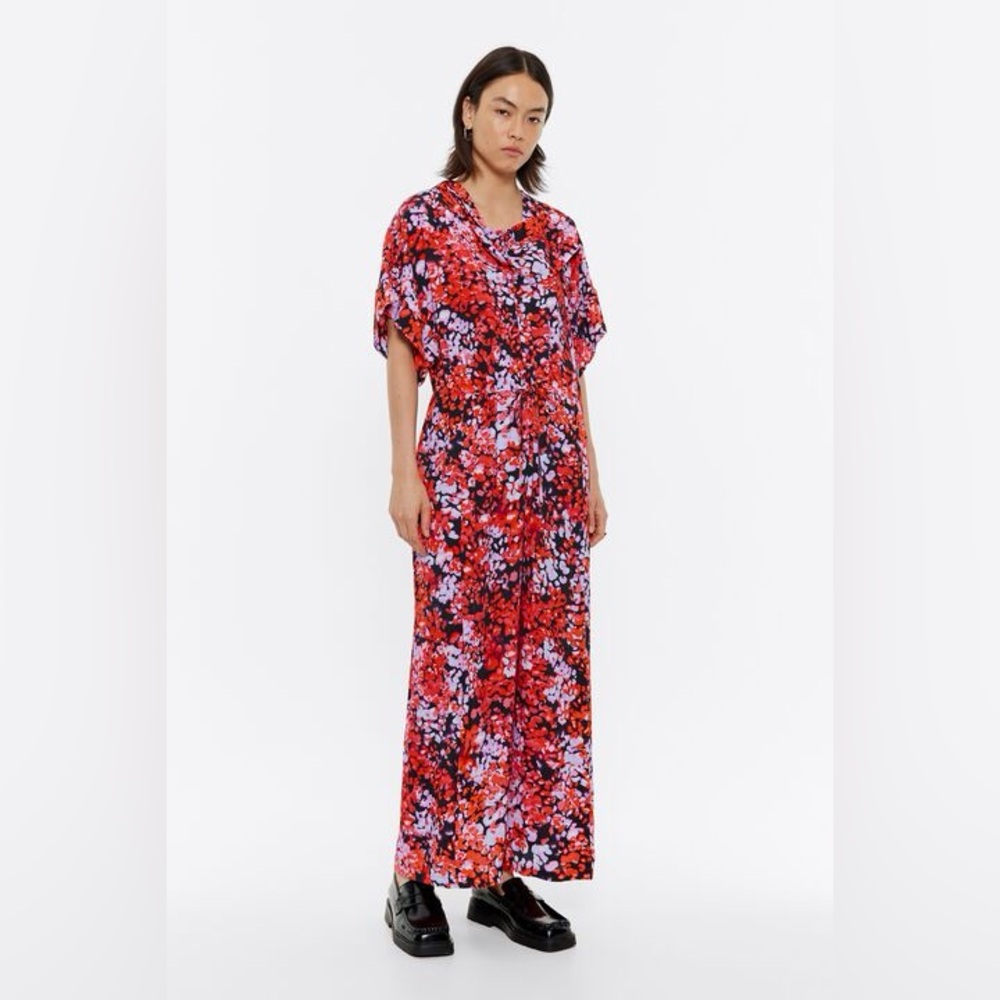 Bimba y Lola Leomimosa bandana summer dress red lavender